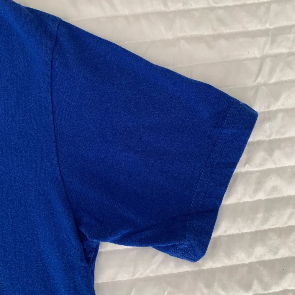 Children’s Place T-Shirt Boys Size L (10/12) Blue Defeat Is Not an Option Tee